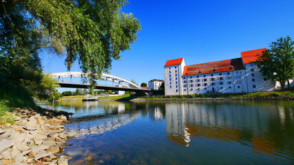 Straubing, Deutschland: Berühmte Ansicht der Stadt