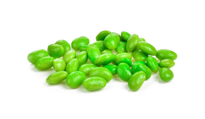 soybean seed on white background