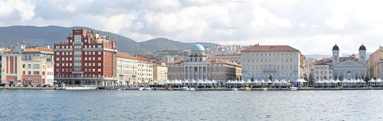 Panorama Cityscape Trieste Italy