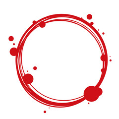 red frame of circles	