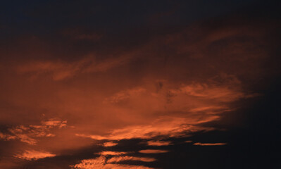 Dramatic sunset and sunrise sky for background