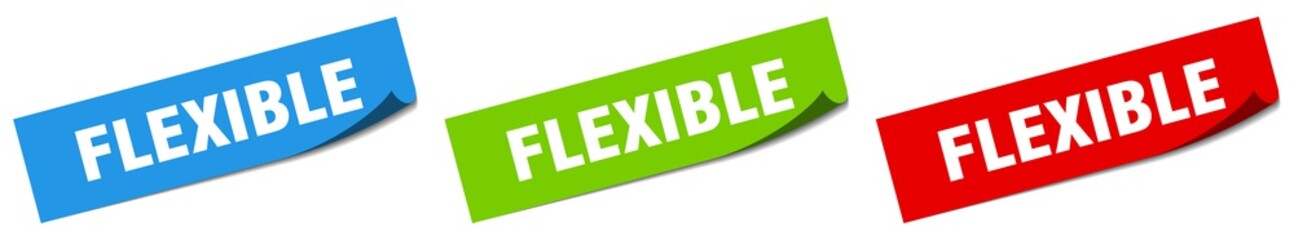 flexible paper peeler sign set. flexible sticker