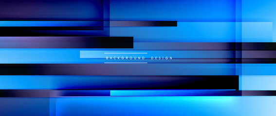 Dynamic lines on fluid color gradient. Trendy geometric abstract background for your text, logo or graphics