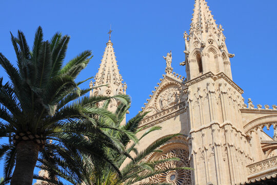 Cathedral of the blessed virgin Mary. Palma de Mallorca. Majorca. Spain.