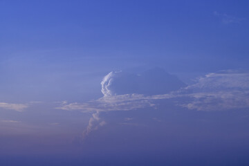 dramatic cloudscape in the twilight with sunset sunrise