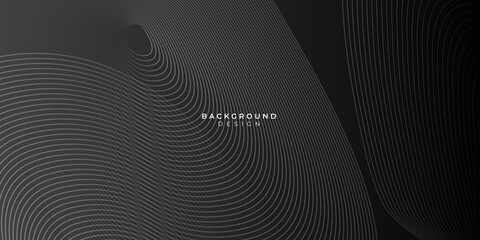 Vector background sports abstract background black texture with curve wave lines