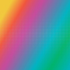 abstract rainbow background with white dots