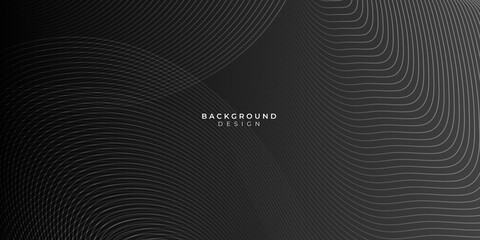 Black abstract background with dark concept. Vector Illustration.