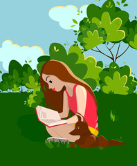 Obraz na płótnie Canvas girl on a tree