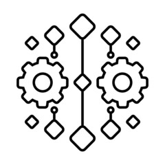 Integration vector icon. automation concept illustration sign. software symbol.