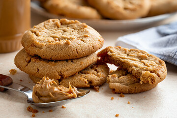 Peanut Butter Cookies on a Table - 369030631