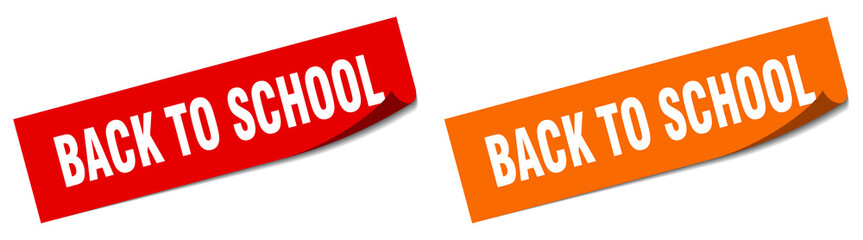 back to school paper peeler sign set. back to school sticker