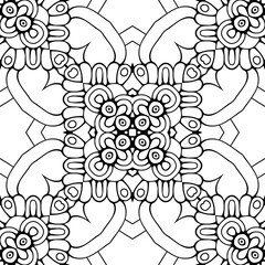 Seamless pattern. Vintage decorative elements