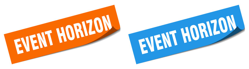 event horizon paper peeler sign set. event horizon sticker