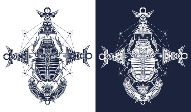 Ornamental Beetle Tattoo Design – Tattoos Wizard Designs