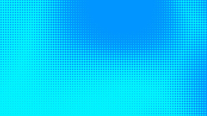 Dots halftone blue color pattern gradient texture with technology digital background. Dots pop art comics with summer background.