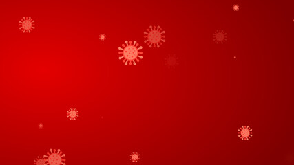 Coronavirus red pattern banner background. Abstract healthcare Illustrations concept COVID-19.