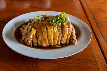 Duck boil with Chinese herb.