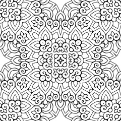 Seamless pattern. Vintage decorative elements