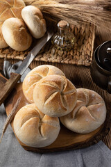 Fresh bread for breakfast.