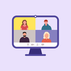 Сomputer image, online meetings and videoconferences