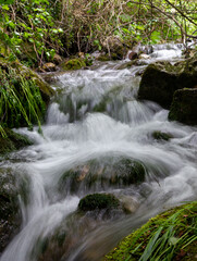waterfall brook in matese park sassinoro morcone
