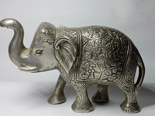 elephant statue isolated on white