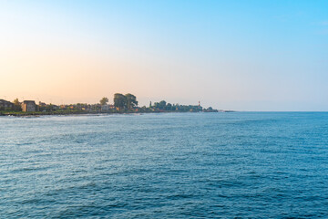 Coast of the small town of Poti, Georgia