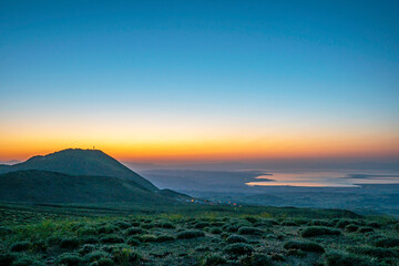 the peak of  Mount Süphan which  is a stratovolcano located in eastern Turkey, north of Lake Van....
