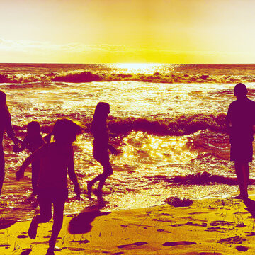 couple on the beach