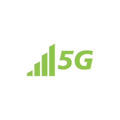 5g network icon design template vector isolated