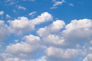 Naklejka na ściany i meble Blue sky and white clouds.
