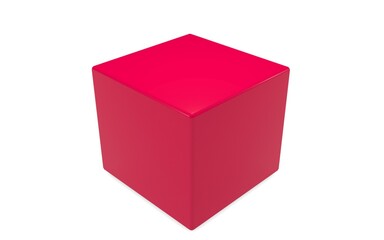3D box on white background