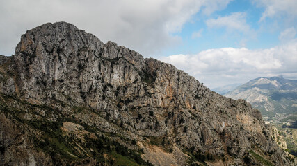 Sierra Bernia Mountains in Spain at Costa Brava region