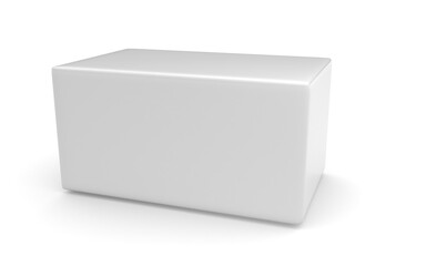 3D box on white background