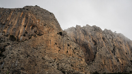 Sierra Bernia Mountains in Spain at Costa Brava region