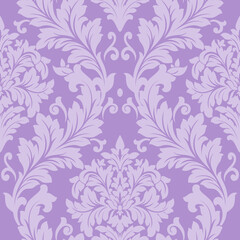 Seamless vector floral wallpaper. Damask seamless pattern background.