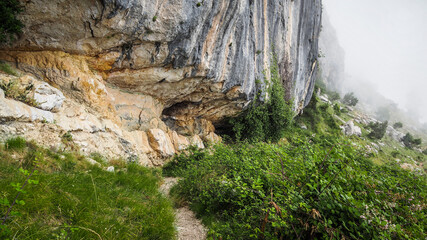 Sierra Bernia Mountains in Spain at Costa Brava region