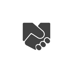 handshake, agreement icon vector illustration