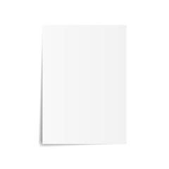 White list paper with shadow