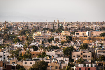 Aqaba city at sunset