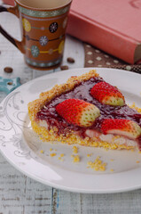 cheesecake de morango  sem glúten