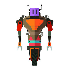 Robot characters icons (with full body)