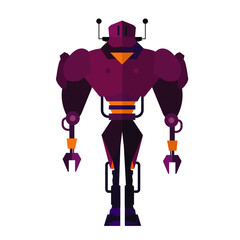 Naklejka premium Robot character (with full body)