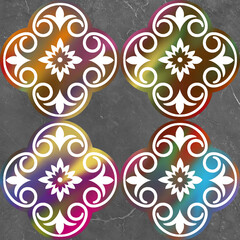 vector illustration of an abstract floral background