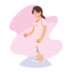 Isolated avatar woman vector design