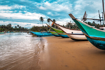 classic Sri Lankan fishing boats