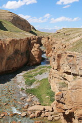 canyon of the river Tien-Shan