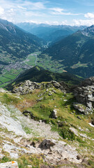 landscape in the austrian mountains