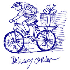 vector illustration of a bicycle